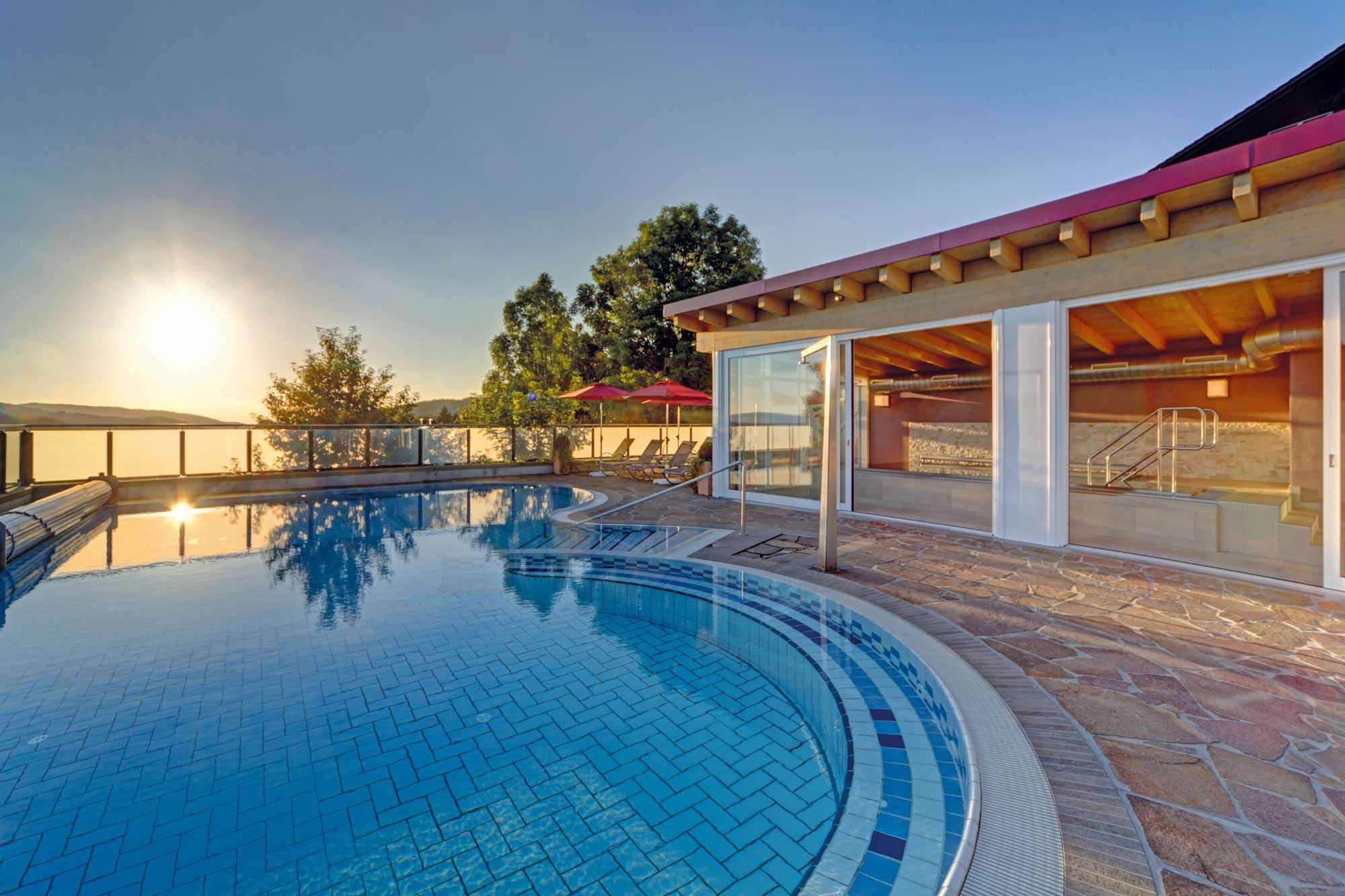 Freibad im Wellnesshotel Hofbräuhaus in Bodenmais